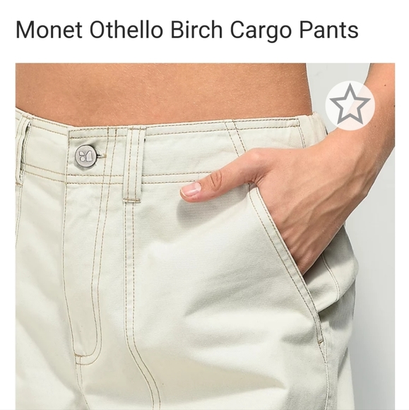 NWOT Monet Othello Birch Cargo Pants - Picture 4 of 6